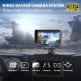 Upgrade Backup Camera Monitor Kit 7" HD 1080P Monitor IP69 Waterproof Rearview Reversing Rear View Camera for Truck Trailer RV Pickup (TZ101) - Image 2