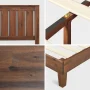 Zinus Vivek 37" Deluxe Wood Platform Bed Frame with Headboard, Twin - Image 6