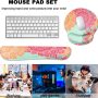 Jahosin Keyboard Wrist Rests and Mouse Pad with Wrist Support, Comfortable Ergonomic Memory Foam Mouse Mat, Anti-Slip Keyboard Pad for Computer-KxMMandala - Image 2
