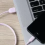 onn 3ft Lightning to USB Charging Cable, Soft Touch Material, MFI certified, Pink - Compatible with iPhone 14/13/12/11/X/XR/XS/8/7/6/5, iPad, Airpods and more - Image 6