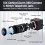 SVPRO Web Camera 5-50mm Varifocal Lens 8MP Manual Zoom USB Camera High Definition Webcam 2448P HD Mini Camera Sony IMX179 USB with Camera for Android Windows Linux Mac OS, Plug and Play UVC Camera - Image 2