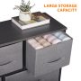 HomGarden Modern 5-Drawer Storage Dresser, Wide Chest Fabric Organizer Furniture Light Gray - Image 6