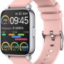 Smart Watch for Women and Men 1.69 inch Touch Screen Fitness Tracker Watch IP67 Waterproof Smartwatch with Heart Rate and Sleep Monitor, Step Counter Sport Running Watch for Android and iOS(Pink) - Image 1