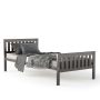 Twin Size Wood Platform Bed with Headboard - Image 3