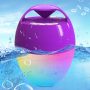 Wireless Bluetooth 5.0 Speaker, Pool Floating Speaker IP68 Waterproof with 8 Modes Color Changing Lights, HD Stereo Sound & Rich Bass, Hands-Free Portable Shower Speaker for Hot Tub, Bathtub, Outdoor - Image 1
