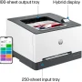 HP - LaserJet Pro 3201dw Wireless Color Laser Printer - White & Slate - Image 2