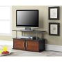 36 in. Cherry Particle Board TV Stand 36 in. with Doors - Image 4