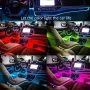 Car Interior Lighting Decorative Led Lights EL Wiring Neon Strip Auto Flexible Ambient Light USB Party Atmosphere Lamp Accessory - Image 5