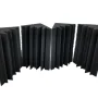 8 Pack Black Acoustic Foam Bass Trap Studio Home Soundproofing Corner Wall Tiles 4.6 in X 4.6 in X 9.5in - Image 4