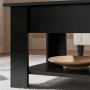 Alden Design Modern 47.5" Wood Lift Top Coffee Table with Lower Shelf for Livingroom, Black - Image 6