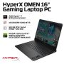 HyperX - HP OMEN 16" 165Hz 2.5K OLED Gaming Laptop - AMD Ryzen 7 8745HX (2025) - 16GB RAM - NVIDIA GeForce RTX 5060 - 512GB SSD - Shadow Black - Image 2