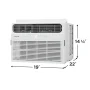 Frigidaire - 12,000 BTU 550 Sq. Ft. Smart Window Air Conditioner with Remote - White - Image 2