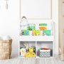 Kids Wooden Bookshelf Bookcase Children Toy Storage Cabinet Organizer - White - Image 2