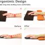 Mouse Pad Wrist Support Set - Keyboard Wrist Rest Pad Bean Bag with Ergobeads, Wrist Pain Relief for Easy Typing, Office, PC, Laptop, Skin-Friendly & Breathable (Burnt Orange) - Image 3