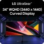 LG - UltraGear 34" WQHD 240Hz 1ms FreeSync Premium Gaming Monitor with DisplayHDR 400 (HDMI, DisplayPort, USB-C) - Black - Image 4