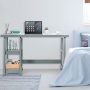 Wooden Trestle Computer Desk with 2-Tier Removable Shelves - Image 6
