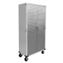 Seville Classics UltraHD® Rolling Storage Cabinet, Granite Gray, 36" W x 18" D x 72" H - Image 3