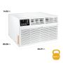 Whirlpool - 450 Sq. Ft. 10,000 BTU 230V Through the Wall Air Conditioner - White - Image 3
