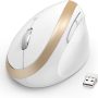 Ergonomic Vertical Mouse, 2.4G Wireless Vertical Mouse Optical Mice, 800 / 1200 / 1600 DPI, Reduce Wrist Strain, for Small Hands - Image 1