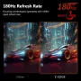 Z-EDGE UG24 24-Inch Curved Gaming Monitor 180Hz(DP) 144Hz(HDMI) 1ms Full HD 1920x1080 HDMI DP Port - Image 3