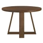 Better Homes & Gardens Ezra 45in Round Wood Dining Table, Walnut Finish - Image 4