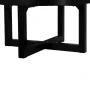 "East at Main Modern Round X-Frame Coffee Table, 36"" Diameter, Solid Wood, Black" - Image 2