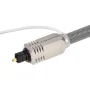 Monoprice Premium S/PDIF (Toslink) Digital Optical Audio Cable - Silver - 15 Feet | Heavy Duty Mesh Jacket, Metal Connector Heads, For Play Station, Xbox one, Home theater & More Gray - Image 2