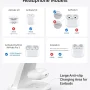 ETEPEHI 3 in 1 Charging Station Compatible for iPhone iWatch & AirPods, White - Image 5