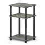 Furinno Just 3-Tier Turn-N-Tube End Table, 1-Pack, Sonoma Oak/White - Image 6
