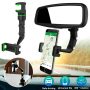 360 Car Rearview Mirror Rotation Adjustable Phone Holder Mount Multifunction - Image 2