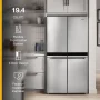 Whirlpool - 36 in. Wide 19.4 cu. ft. Counter Depth 4 Door Refrigerator - Fingerprint-Resistant Stainless Finish - Image 3