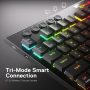 Redragon K618 PRO 3-Mode Wireless RGB Mechanical Keyboard, BT/2.4Ghz/Wired Low Profile Win/Mac Gaming Keyboard w/Ultra-Thin Design, Dedicated Media Control & Linear Red Switch - Image 5