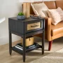 Better Homes & Gardens Springwood Caning Night Stand, Light Honey Finish - Image 2
