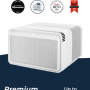 Windmill - WhisperTech 12,000 BTU Smart Window Air Conditioner with Inverter Technology - White - Image 1