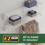 40 in. - 75 in. Metal Expandable Garage Shelf in Silver (75-Pack) - Image 4