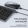 Jomaa Slim Rechargeable Bluetooth Keyboard and Mouse Set for Laptop Computer 2.4G USB Wireless Keyboard and Mouse Combo - Image 3