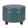 HomePop Large Leatherette Storage Ottoman, Multiple Colors - Image 1