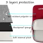 MOSISO Laptop Sleeve Bag 13-13.3 Inch for MacBook Pro, MacBook Air Water Repellent Polyester Notebook Protective Case Cover with Pocket,Red - Image 4