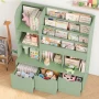 Annyah Toy Storage Organizer with 3 Removable Bins, Baby-Proof Bookshelf for Nursery & Playroom - Image 5
