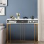 48 Inch 2-Tier Console Table with Drawer - Image 5