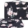 MOSISO Laptop Sleeve Compatible with MacBook Air/Pro, 13-13.3 inch Notebook, Compatible with MacBook Pro 14 inch M3 M2 M1 Chip Pro Max 2023-2021, Polyester Camellia Multifunctional Briefcase Bag - Image 2