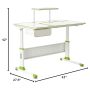 Little Soleil DX Series Children’s Height Adjustable Desk with Chair - Pink - Image 5