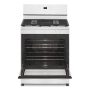 Whirlpool - 30 in. Wide 4 burners 5.1 cu. ft. Freestanding Gas Range with Broiler Drawer - White - Image 2