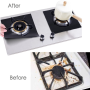 Paquete De 8 Cubiertas Para Quemadores De Estufa Plateadas Protectores Para La - Image 5