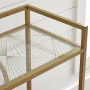 Better Homes & Gardens Nola Mid-Century Metal & Glass Bar Cart, Gold Finish - Image 6