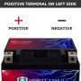 12-Volt 12 Ah 210 CCA High Performance Rechargeable Sealed Lead Acid (SLA) AGM Powersport Battery - Image 4