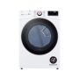 LG - 7.4 Cu. Ft. Stackable Smart Electric Dryer with Steam and Built-In Intelligence - White - Image 2