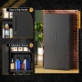 SOLAURA 71" Metal Garage Storage Cabinet with Locking Doors and Adjustable Shelves for Home, Office(Black) - Image 4
