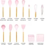 Cooking Utensils Set, Caliamary 13 PCS Silicone Kitchen Utensils Set with Holder Spoons Spatulas Tongs Whisk for Cooking, Non-Stick Heat Resistan Kitchen Tools and Gadgets with Wooden Handle - Image 6