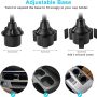 Car Cup Holder Tray, Car Tray Table for Eating with Cell Phone Slot, Lap Tray for Car Universal Adjustable Cup Tray Holder 360° Swivel Tray Fits Vehicle, Boats,Golf Cart, SUV,Truck and All Cars - Image 3